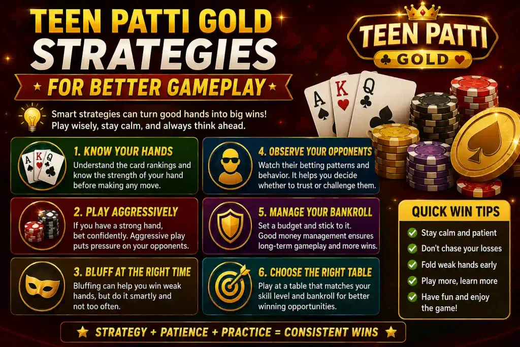 Teen Patti Gold Strategies for Better Gameplay